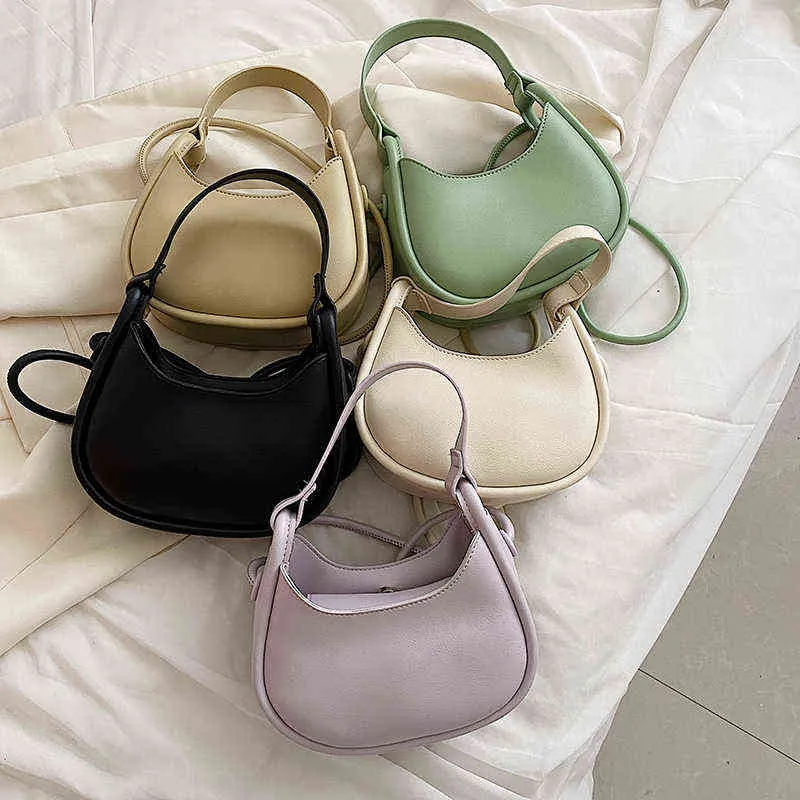Evening Bag 2022 Summer Famous Brand Pu Women's Designer Underarm Handbag Luxury One Shoulder Crossbody Bags Cute Totes 0623