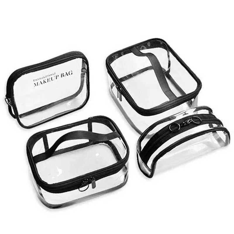 HBP Cosmetic Bags Cases Waterproof Transparent Pvc Bath Cosmetic Bag Women Make Up Case Travel Zipper Makeup Beauty Wash Organizer Toiletry Storage Kit 220825