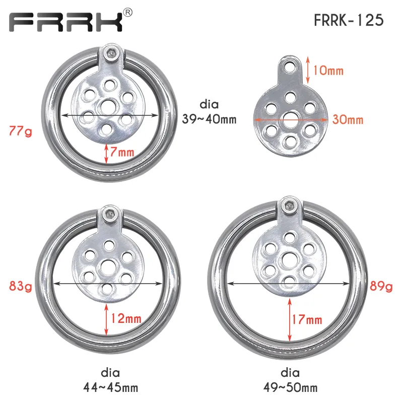 FRRK 30mm Small Rostfri Steel Male Device Lätt kukburet Täta penisringar 2022 Nya bondage Sexiga leksaker Shop8706269