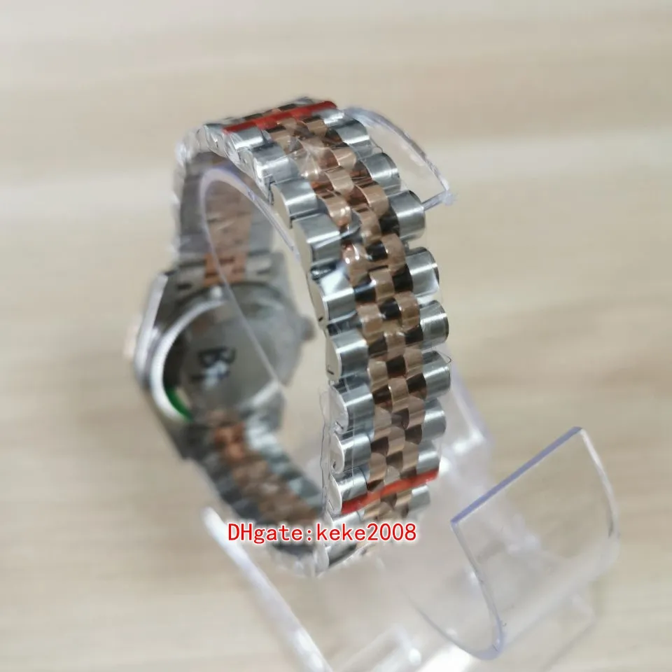 BPF Женские наручные часы 278381RBR 278381 коричневый бриллиантовый циферблат, 31 мм, двухцветный юбилейный браслет из 316L, люминесцентный сапфир, автоматический me349R