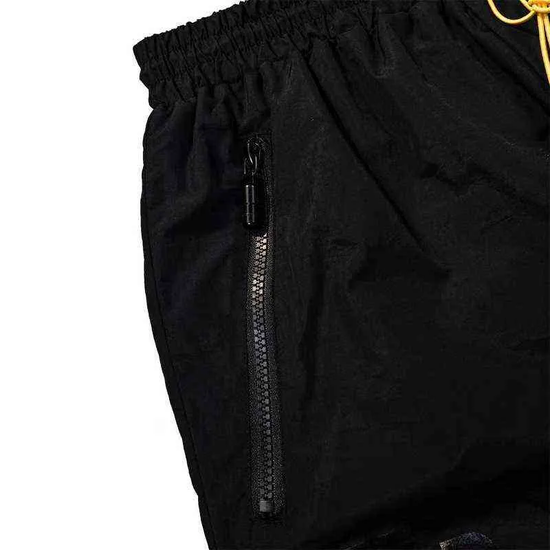 Rhudes 23ss High Quality  Reflective Shorts Men Women Summer Style Inside Mesh Breathable Beach Casual