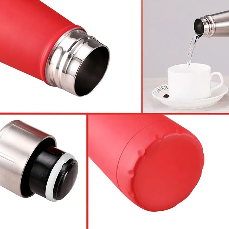 Custom 304 Aço inoxidável Thermons Flask Shaker Shaker Vacuum Flask Copo Coffee Coffee ao ar livre garrafa 220621