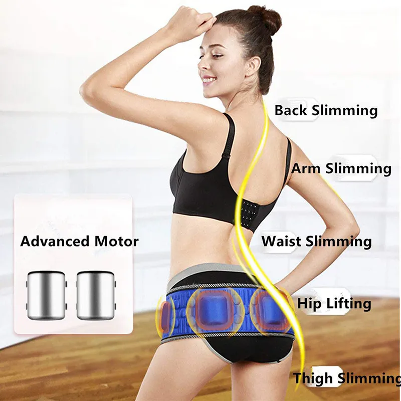 Stimulateur abdominal électrique corps vibrant minceur ceinture ventre muscle taille formateur masseur X5 fois perte de poids combustion des graisses 220408