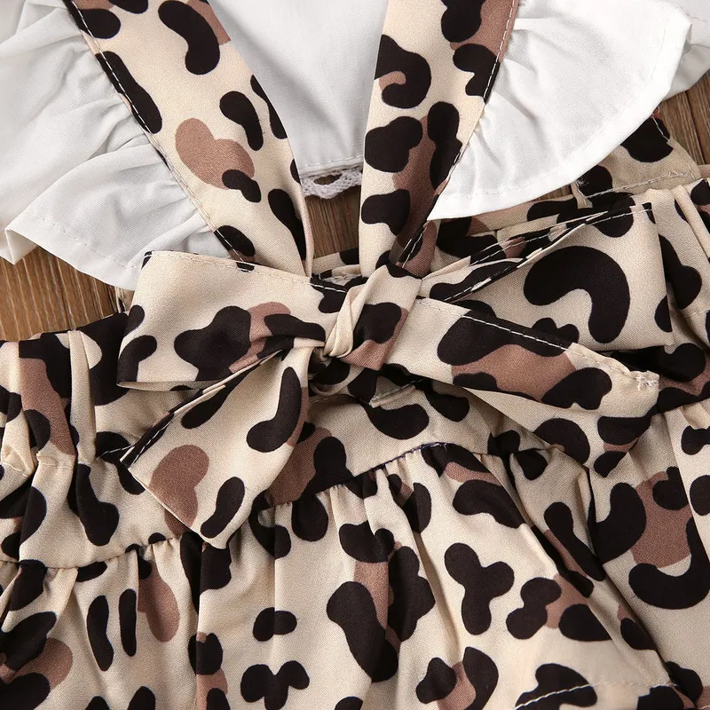 Citgeett Summer Infant Baby Girl Leopard Romper Combinaison Vêtements Tenues Imprimer Mignon Été 0-24M 220525
