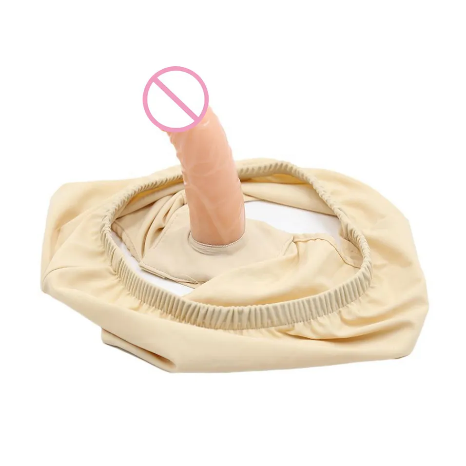 camaTech Pelle Doppio Dildo Mutandine Strapon Plug anale vaginale Imbracatura Slip donne Masturbazione Castità Biancheria intima giocattolo sexy