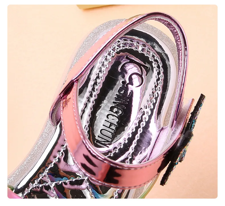 Modes strass barn sandaler för flickor barn skor sommar sandal tofflor barn sandles sandalier chaussure 220525