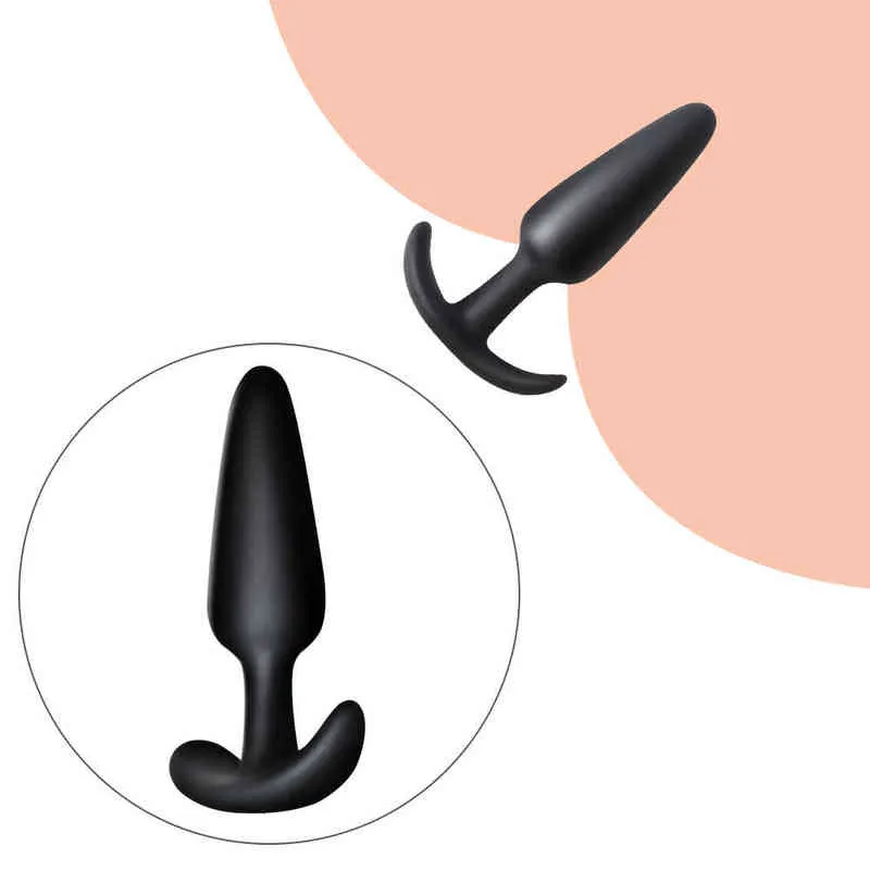 Mała silikonowa wtyczka tyłka anal Anal Dilator Sex Toys dla mężczyzn gejowskie masażer prostaty Masturbacja towary dla dorosłych dostarczanie zaopatrzenia w Sexules Toy Y220427