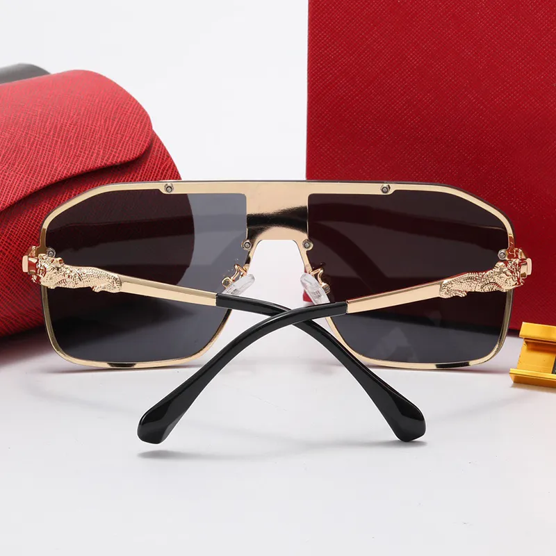 Pantherede Designer okularów przeciwsłonecznych męskie soczewki kota-oko-spłana głowa lamparta kobiet nowoczesna marka modowa marka optyczna lamowa pantera 217v