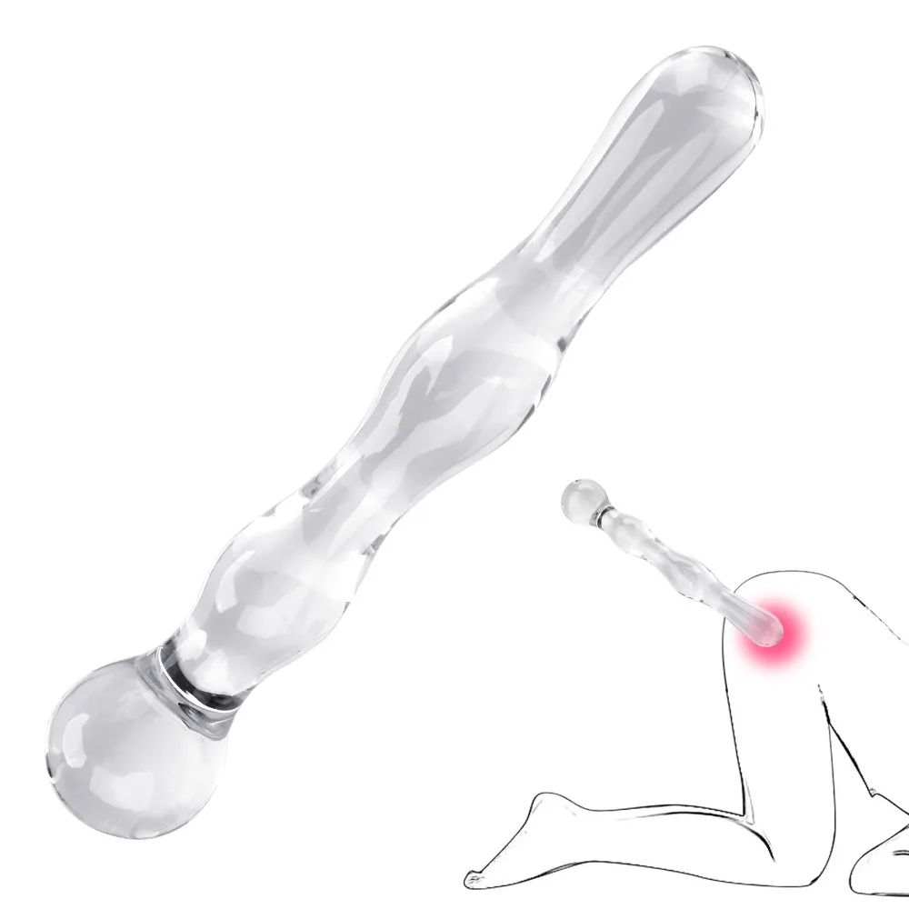 Olo Glass Anal Plug Butt Brinquedos Sexy For Men Mulheres Dildos Masturbador Gsão G Massagem Produtos Adultos