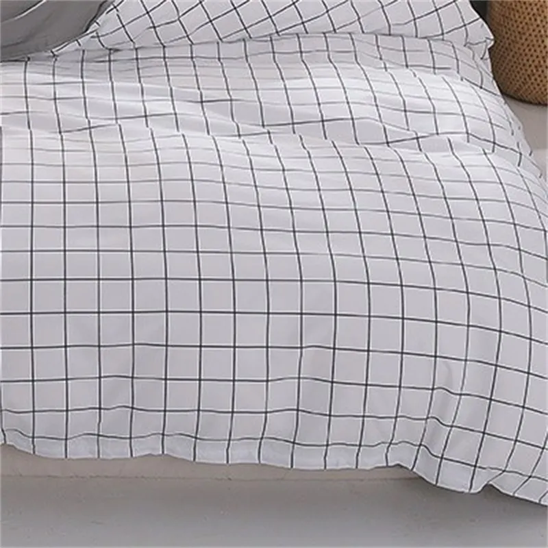 4 piezas de edredones de cama de diseño, juego de cama, fibra de poliéster, funda de almohada para el hogar, funda nórdica, cómodos, Blanke223j