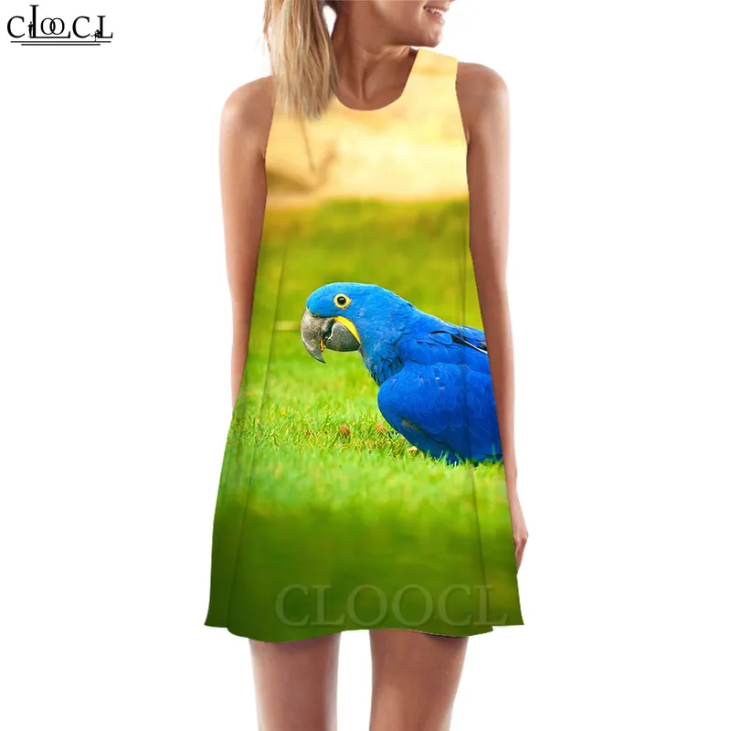 Vestido de tanque feminino macaco 3d Pattern Papater Papulted Dress Festy Stec Female Colle