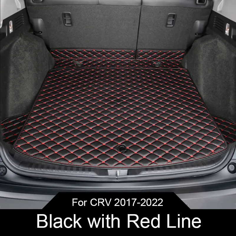 Car Styling Custom Rear Trunk Mat For Honda CRV Hybrid 2017-2022 Leather Waterproof Auto Cargo Liner Pad Accessory