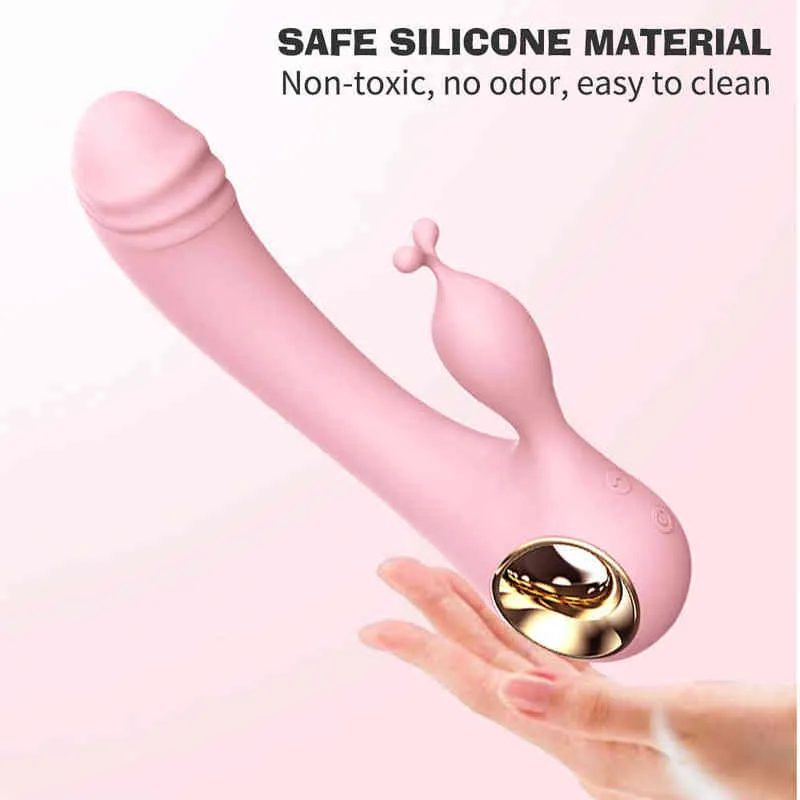 NXY Vibratori Dual Motor Dildo Vibratore Clitoride Stimolatore G-Spot Vaginale Masturbatore femminile Sex Machine Cunt Giocattoli adulti coppia 220427