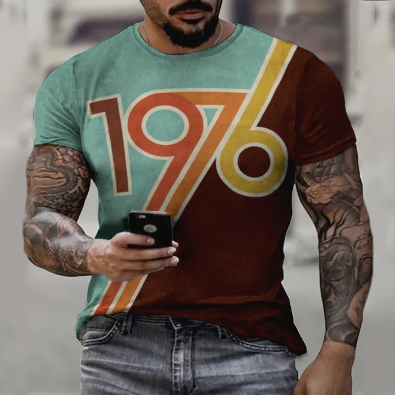 Moda Gulf Oil Vintage 3D T-shirt Men Mulheres Hip Hop Casual Manga curta Round Round Streetwear Opeversized Tops 220509