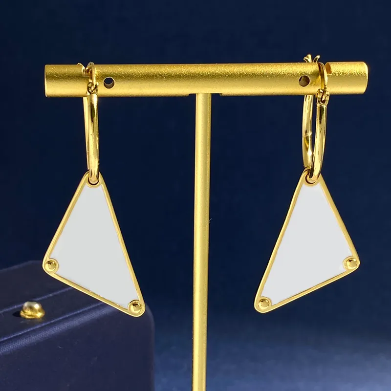 Designerdreieck Silberohrringe Stud für Frauen Gold Ohrring Mode Luxus P Ohrringe Schmuck Frauen Herren Hoop Ohrring 2208151d 2954