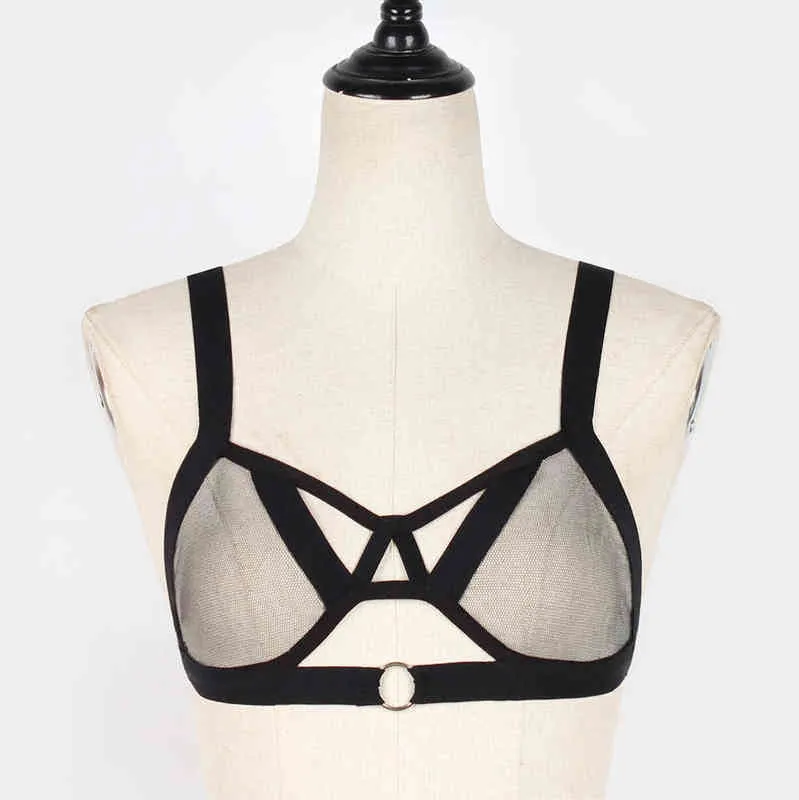 Soutien-gorge sexy creux pour femmes sous-vêtements sexy noir lingerie sexy cage séduisante cage élastique soutien-gorge gladiateur chaussure Encaje Mujer 40MAY27 L220726