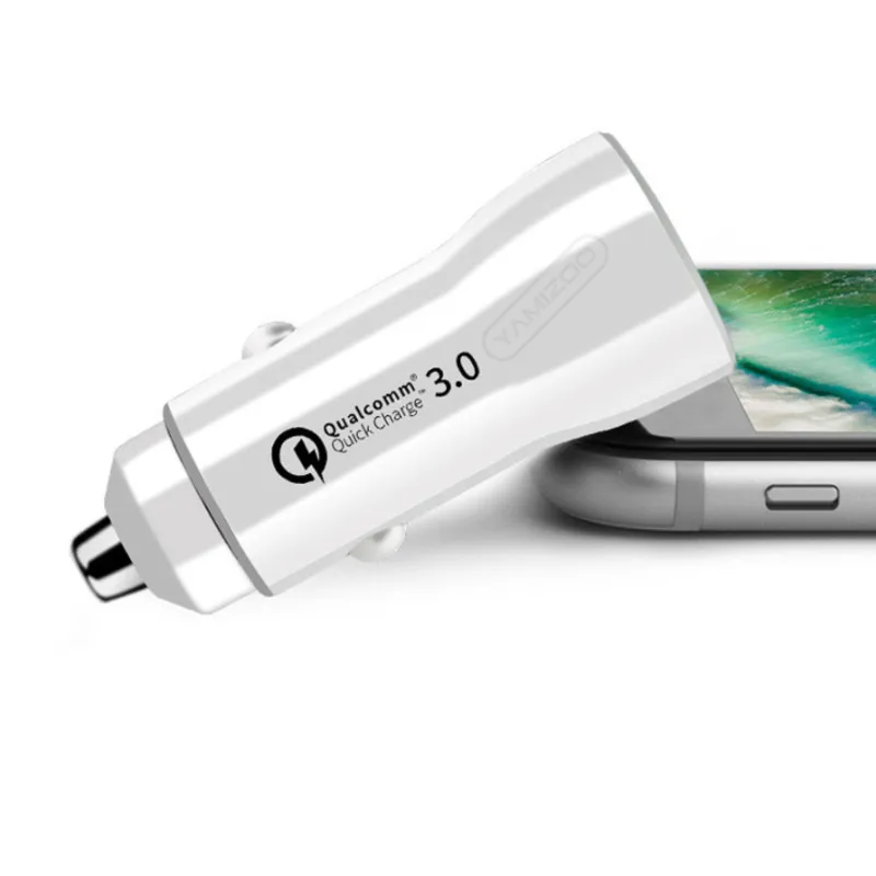 Chargeur de voiture Charge rapide QC3.0 SCP PD Type C 36W Chargeurs USB rapides universels pour iPhone pour téléphone Samsung avec paquet de sac OPP