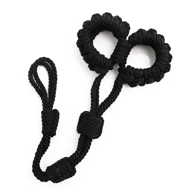 Giocattoli sexy le donne Manette in corda di cotone morbido con catena BDSM Giocattolo erotico Schiavo Bondage Giochi adulti Prodotti Manna