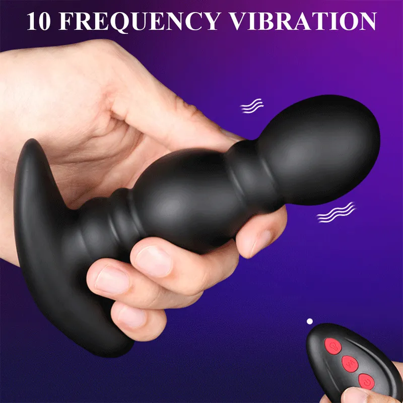 Anal Toys Fernbedienung Anal Plug Vibrator Prostata-Massagegerät Vibrating Butt Plu 220822