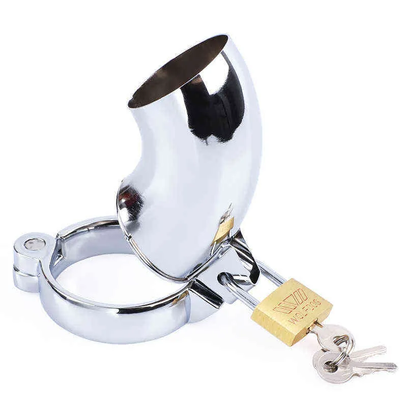 NXY Chastity Device Red Source Stainless Steel Metal Male Lock Chicken Binding Adult Supplies and Female Slave Adjustment Torture Tools 0416