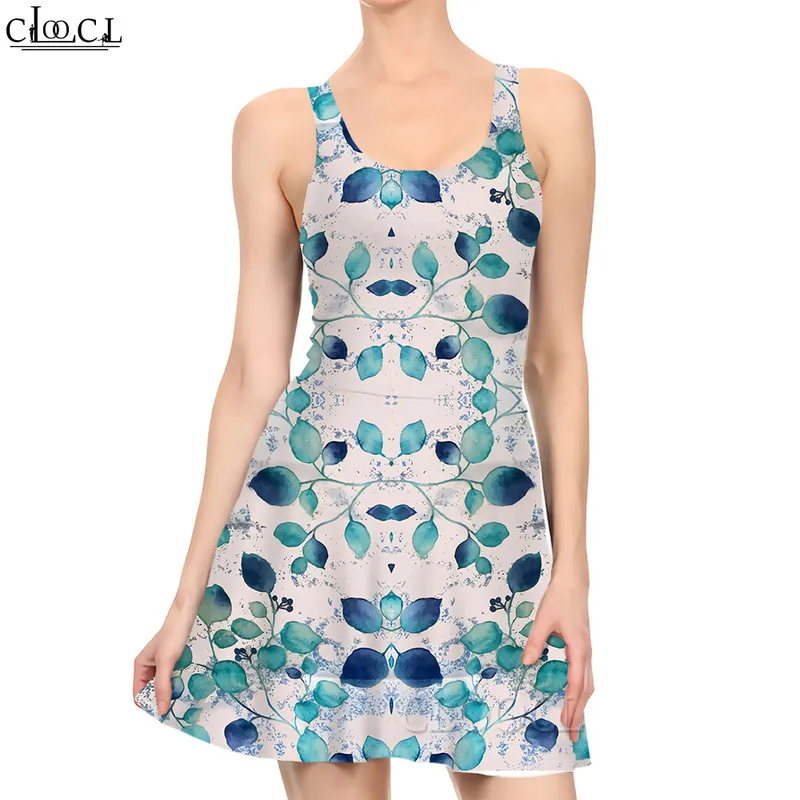 Women Dress Sea Shells 3D Tryckt miniklänning för mode kvinnliga casual ärmlösa klänningar Summer Beach Dress 220616