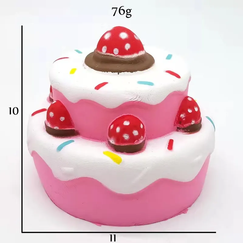 Jumbo Squishy Kawaii Cake Cake Deer Panda Squishies بطيئة الصعود كرة التململ ألعاب الضغط على الطعام للأطفال 220621