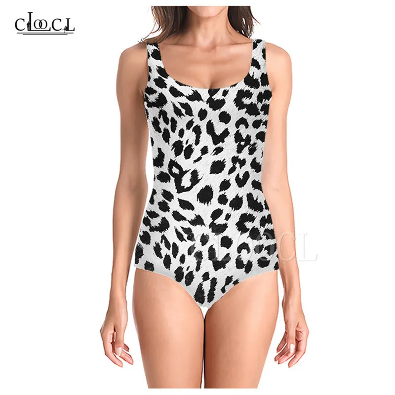 Women Swimsuit Beautiful Cheetah Leopard Print 3D Pattern Sleeveless Sexy Female Swimsuit Fashion Outdoor Beach Swimwear W220616