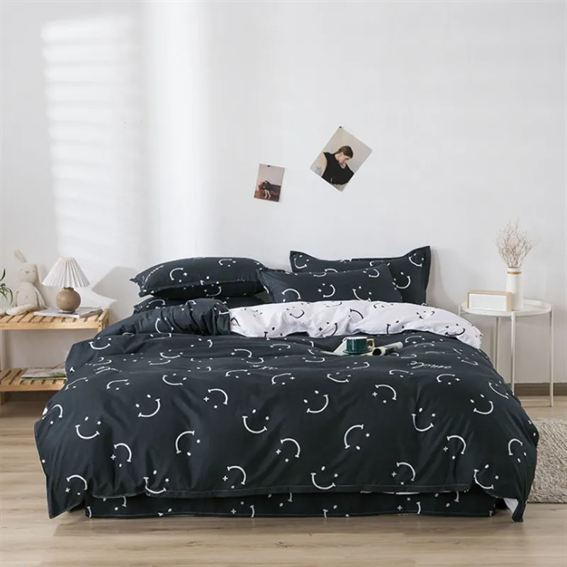 Pastoral stil höst och vinter all bomull mjuk konsistens quilt täcker bekvämt enkelt mönster designat säng täcke duvet lock