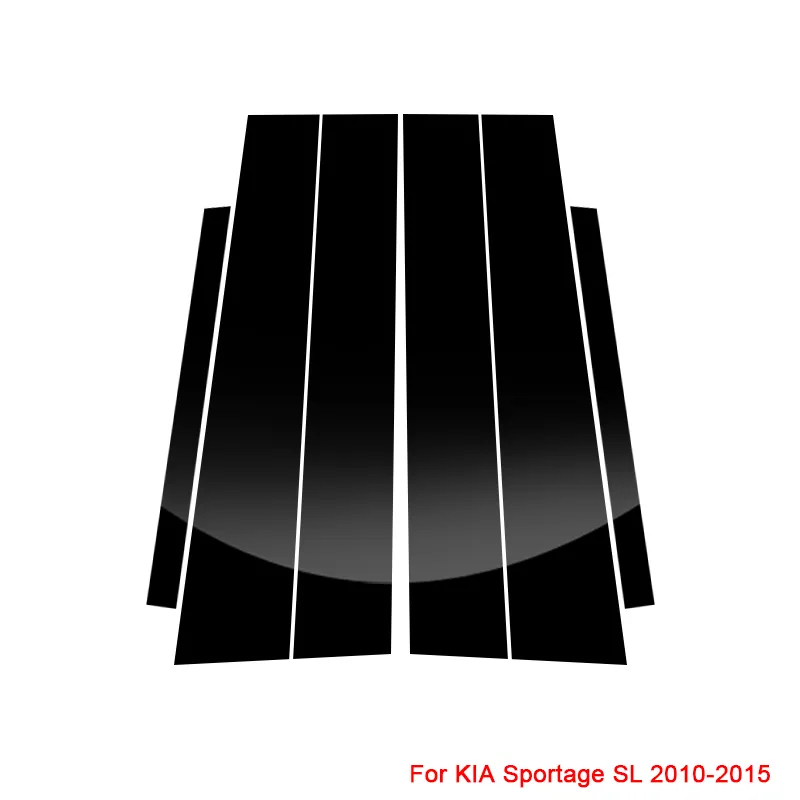 カーウィンドウピラーステッカーKia Sportage SL QL Seltos SP2 Sorento XM 2009-Present Accessoryのためのアンチスクラッチフィルムトリム