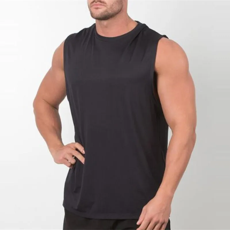 Brand Plain Tank Top Men Bodybuilding singlet Gym Stringer Sleeveless Shirt Blank Fitness Clothing Sportwear Muscle Vest 220624