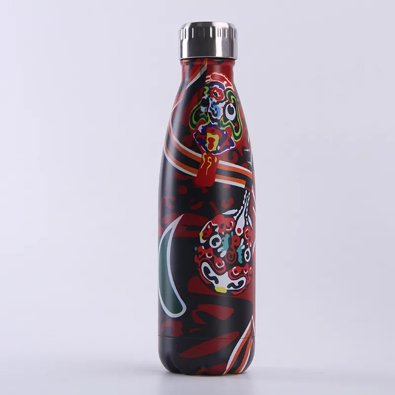 Custom Bottle For Water Thermos Vacuum Insulated Cup DoubleWall Travel Drinkware Sports Flask Gourd Bottle Memorial Gift 220608