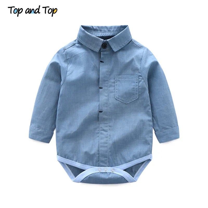 Top and Toddler Baby Boys Gentleman Ubrania Ubrania z długim rękawem Romper Spieps Pants Wedding Party Casual Stroje 220507