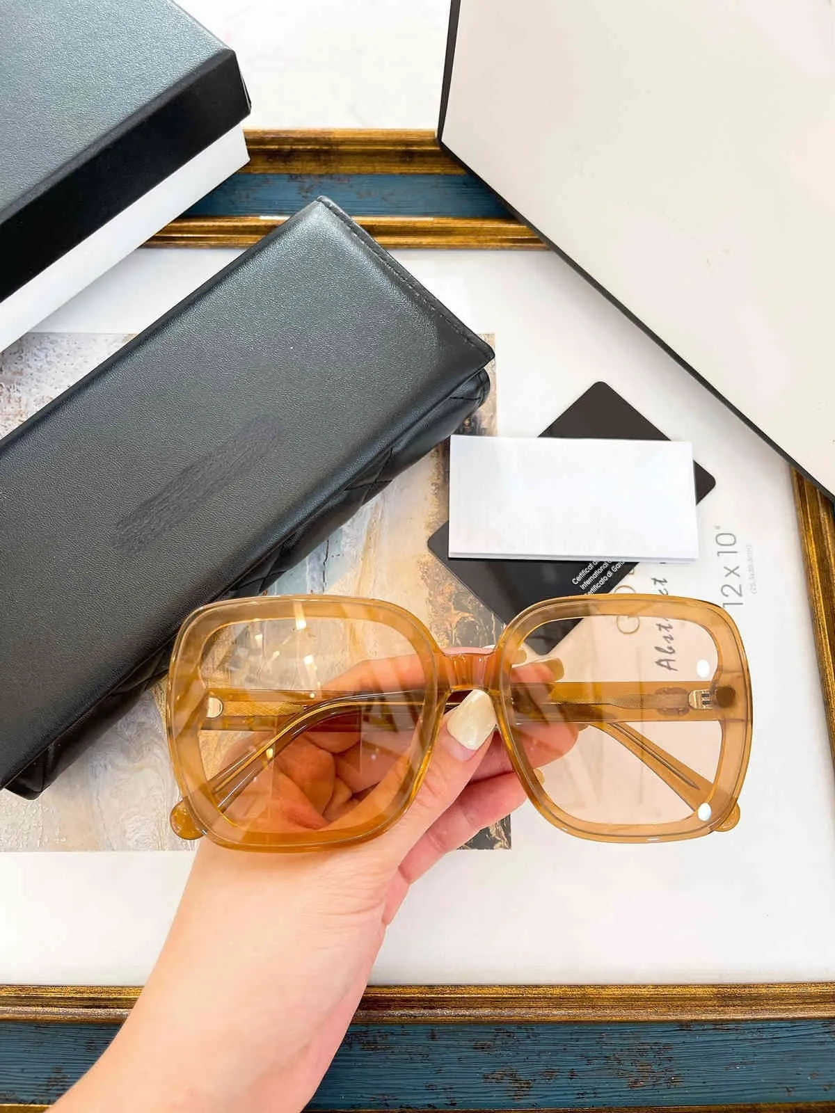 2022 Nowe okulary Xiaoxiang Europejskie i amerykańskie modne okulary retro okulary przeciwsłoneczne Kobiece zagraniczne Handel Ins Slimming 3626