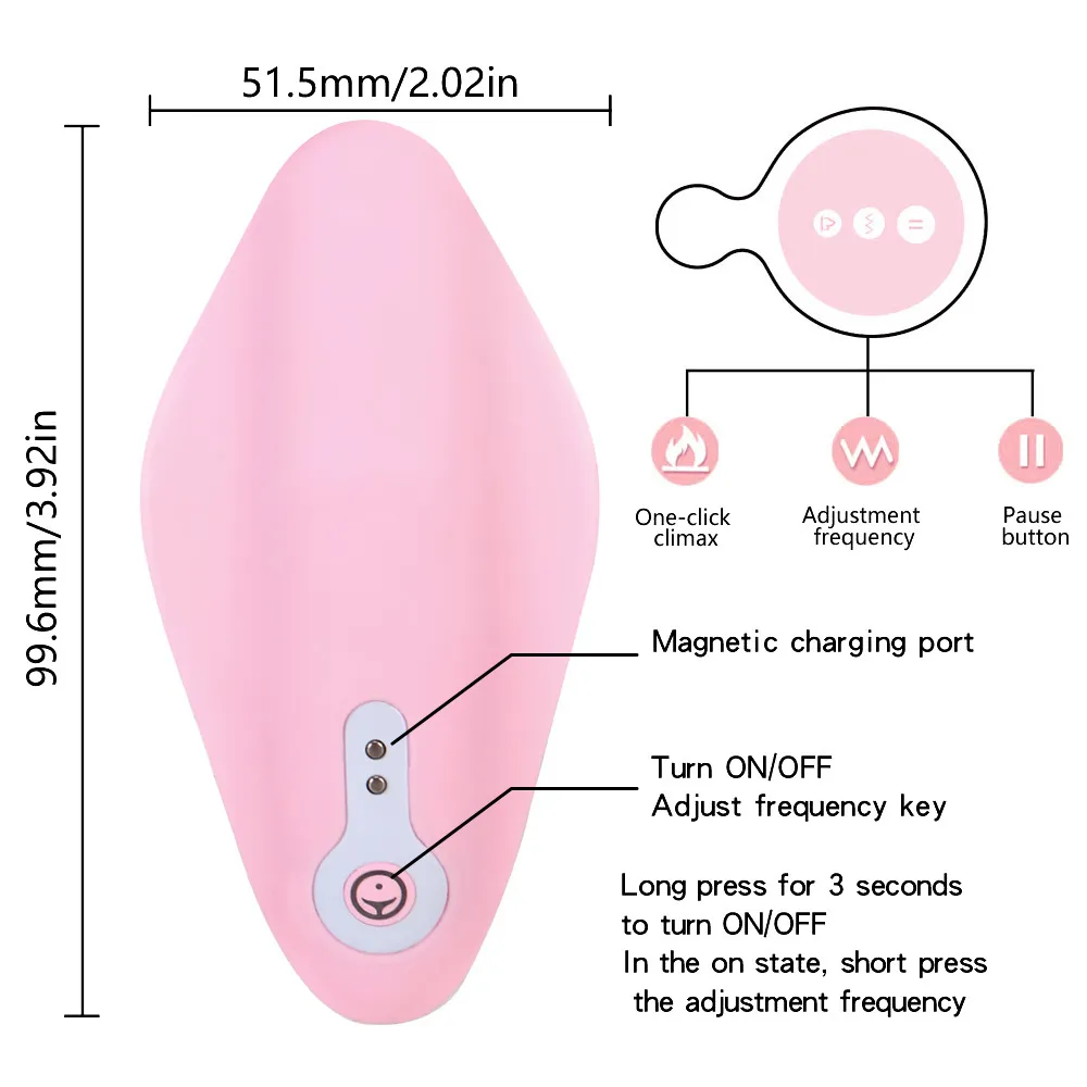 Portable Panty Vibrator Wireless Remote Control Clitoral Stimulator Sexiga leksaker för kvinna osynlig vibrerande ägg onani