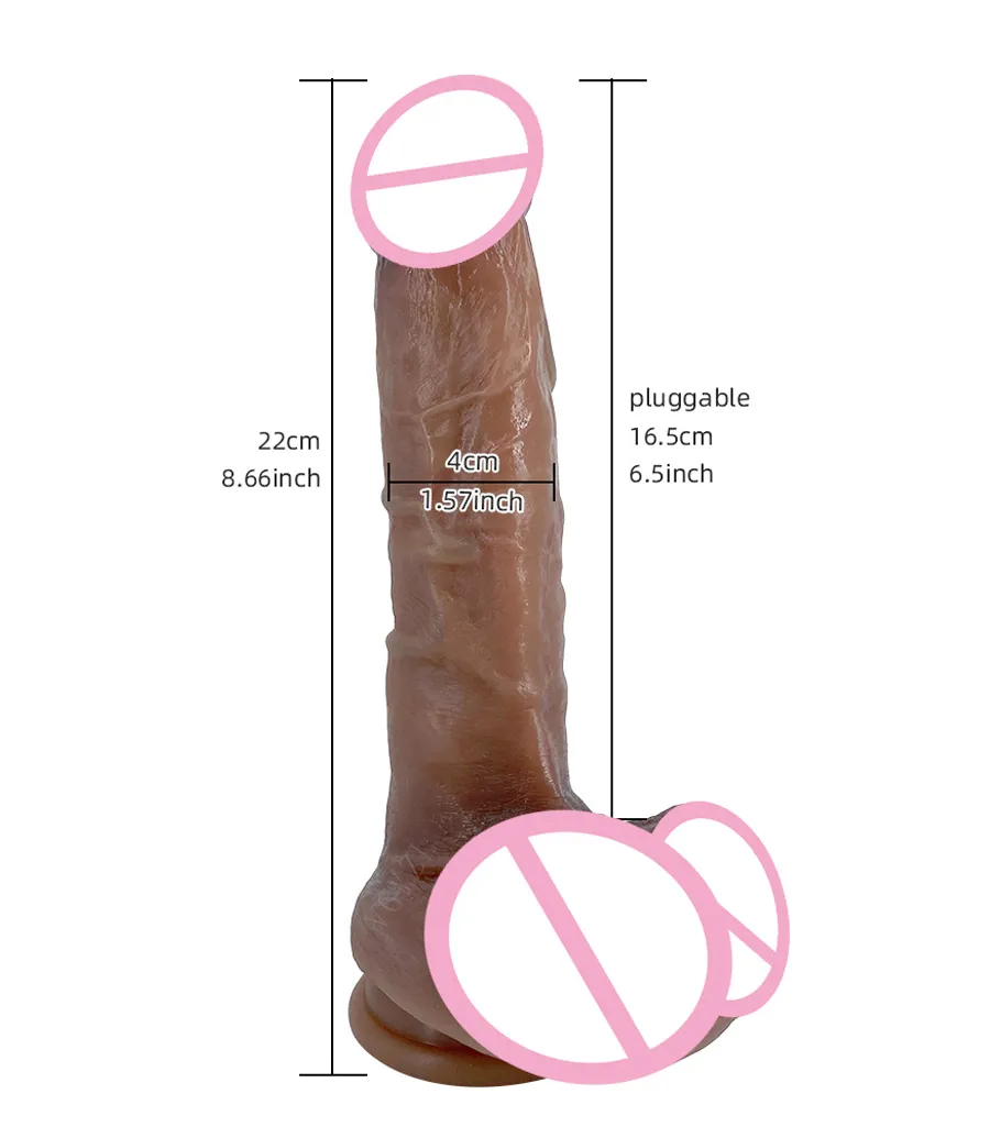 Realistiska glans enorma penis super stora och mjuka dildo sugkopp vuxna leksaker för par sexig clearance insatt vagina anal plugg