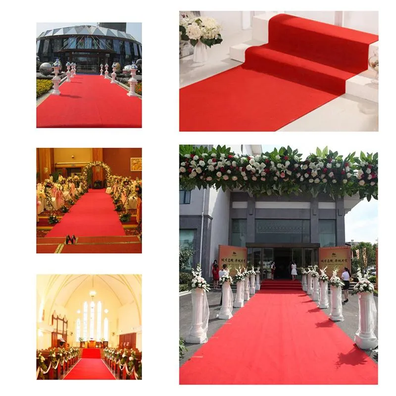 Tapis Belle Rouge Blanc Mariage Allée Coureurs Intérieur Extérieur Étage Fête Célébration Événements Décoration Tapis RugsCarpets267b