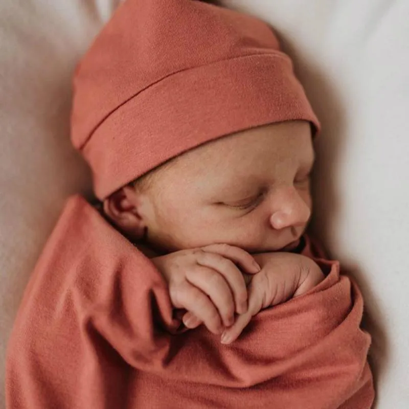 Baby swaddle wrap nyfödd fotografering foto rekvisita julsäckar fasta färg filtar barn sovsäck