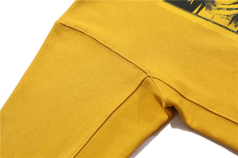 Batik Gelb CAVEMPT C.E Hoodie Männer Frau Beste Qualität Vintage Sweatshirts Cav Empt Schöner gewaschener Pullover 0811