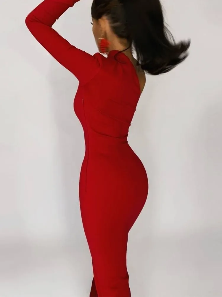 الفساتين الأنيقة للنساء الصيف واحد الكتف maxi فستان bodycon مثير الأسود طويل الزفاف الزفاف الفستان الحزب الفستان 220511