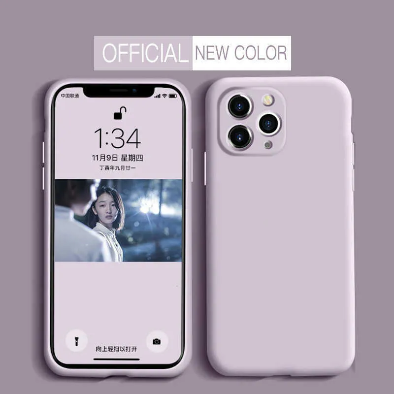 TPU Soft Silicone Phone Case för iPhone 12 13 Mini 11Pro Max X Xs XR Matte Back Cover Coque Capa för iPhone 11 Pro 7 8 Plus Multi Color