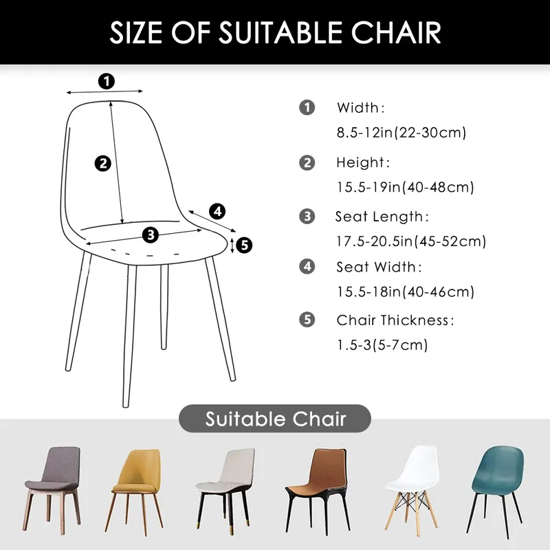 غطاء مقعد كرسي شل في منتصف القرن لكرسي Eames Diamond Plaid Middentury Shell Chair Cover 220517