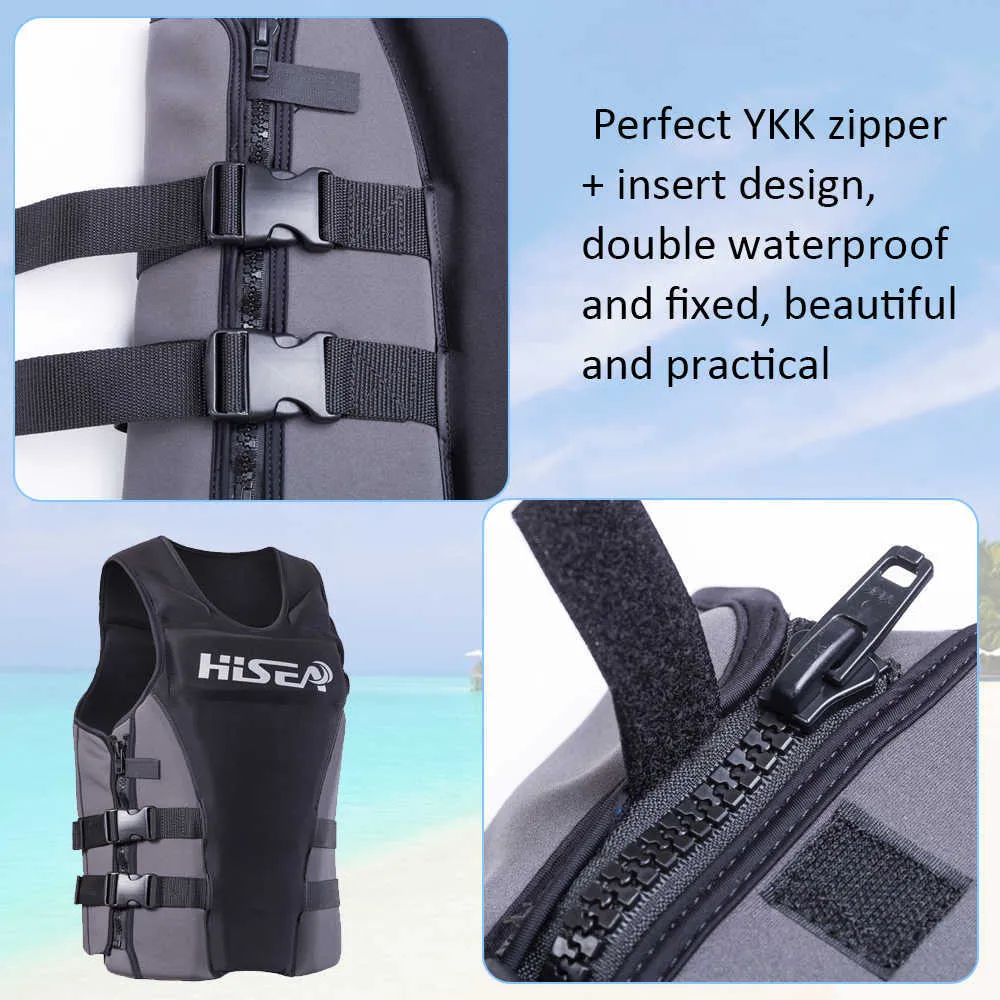 Professional Life Jacket Vest Adult Buoyancy Lifejacket Protection Waistcoat for Men Women Swimming Fishing Rafting Surfing