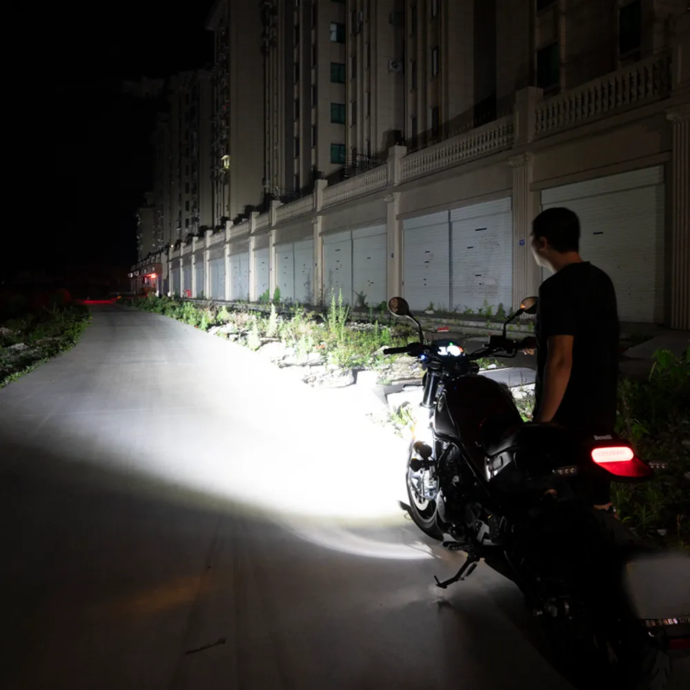 Motorrad-LED-Scheinwerfer-Scheinwerfer-Scheinwerfer für Auto ATV-Roller-Fahren-LED-Hilfsnebelscheinwerfer FARO LED Moto Assemblie Lampe 12V 24V 36V