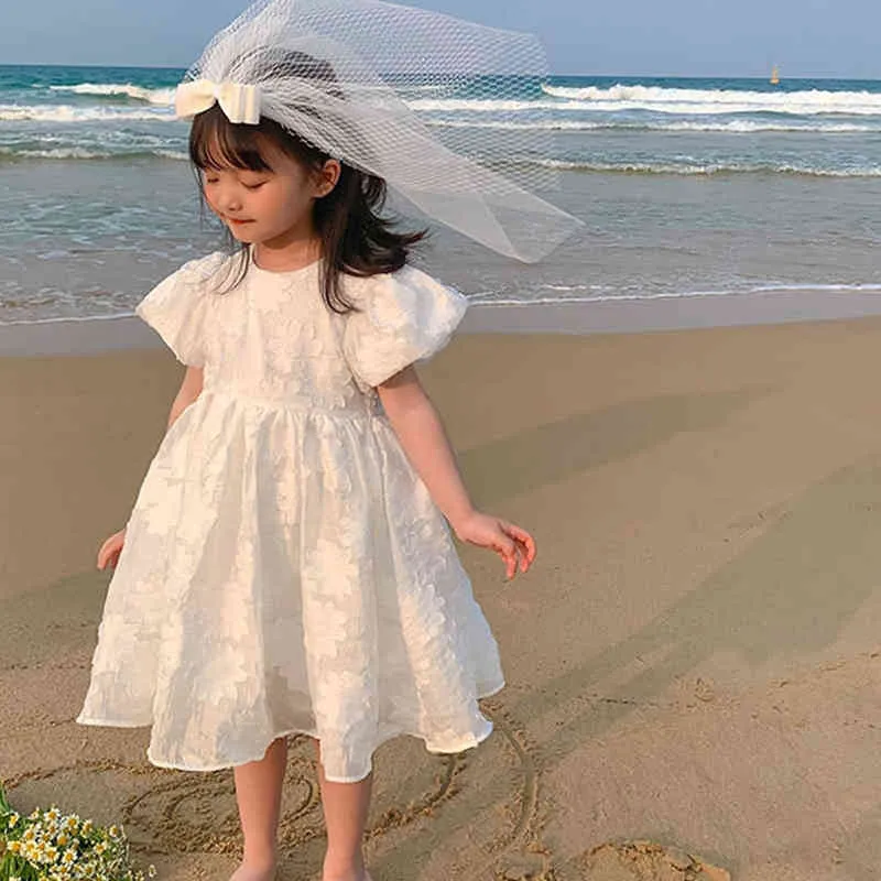 Menoea Sukienki dla dzieci na przyjęcie weselne sukienka księżniczka Nowa letnia kwiat słodkie szorty
