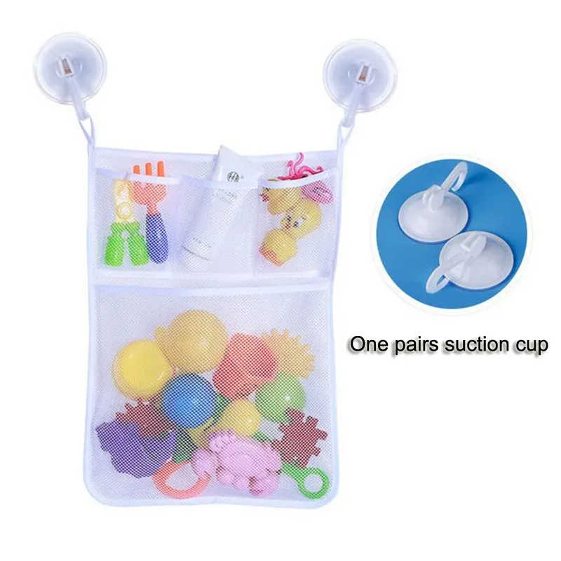 Multifunction Baby Bathing Mesh Bag Bath Bath Bat Toy Scort Caskets Kids Bathtub Doll Organizer 220531