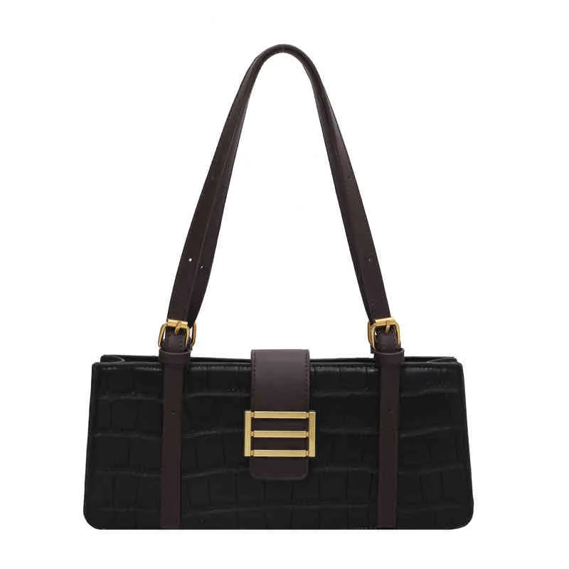 Handväska nisch design högkapacitet väska kvinnors väska höst ny mångsidig en axel armpit handväska