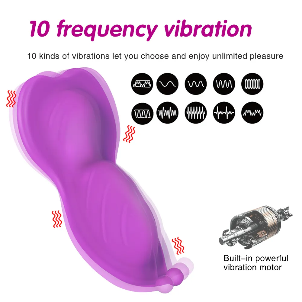 Bluetooth Butterfly Vibrador de vibrador vestível para mulheres controle remoto de aplicativo sem fio