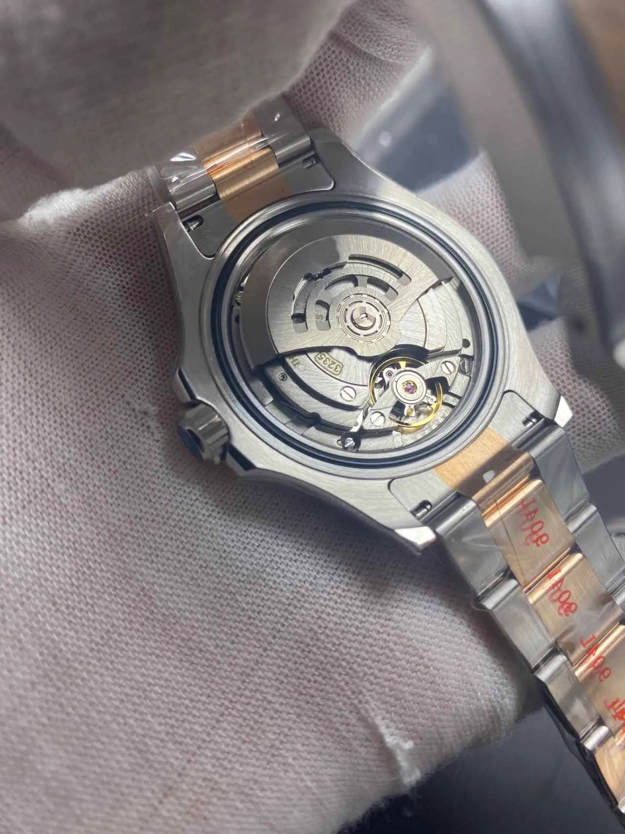 EW Factory Męski zegarek Automatyczne maszyny 3235 Rozmiar 40 mm 904L drobny Sapphire ze stali z 2 5 -x powiększaniem szklanego lodu B282M