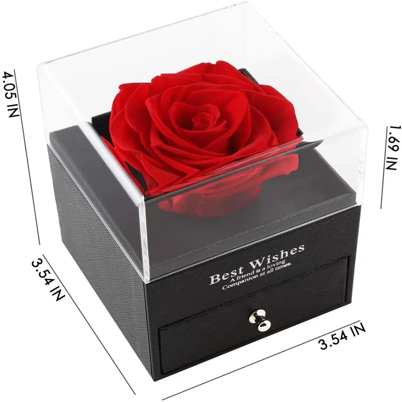 Valentinstag-Geschenk-Schmuckkästchen, Rosenblume, ewiges Mädchen, Geburtstag, Hochzeit, Mütter, Party, Event, Weihnachtsgeschenke 220425