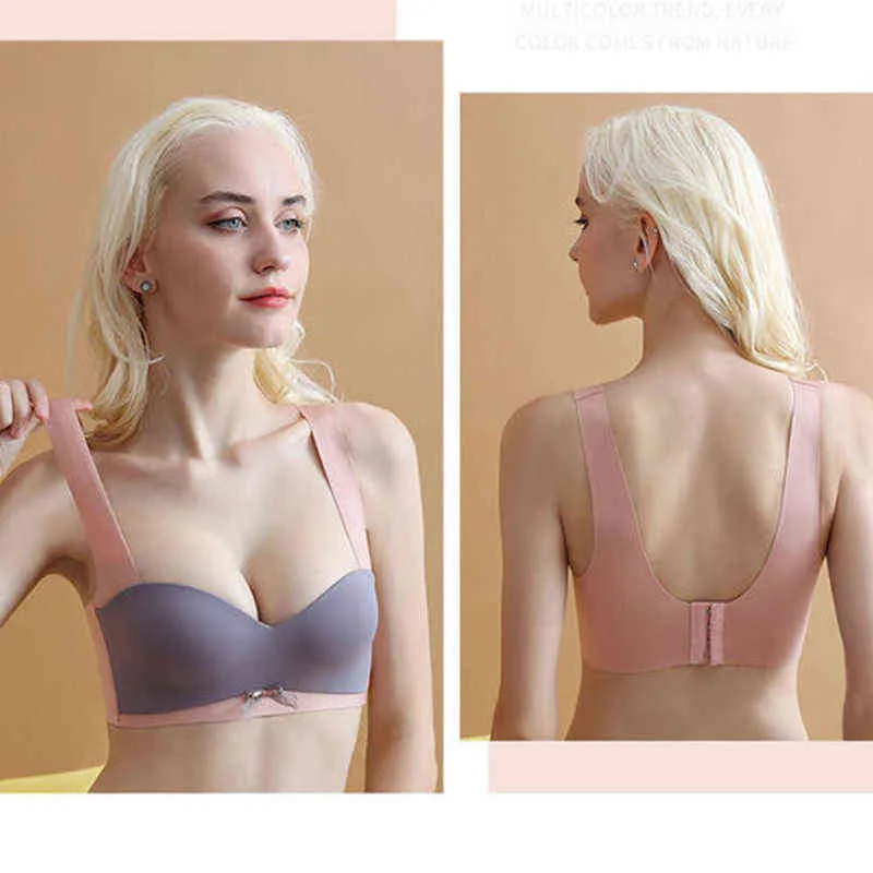 Бесплатное женское нижнее белье Bralette Комфортное мягкая опора для Bra Bra Free Wire Free собирает сексуальное нижнее белье латекс Brasieres T220726